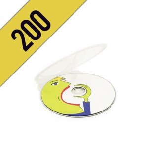 200 CD-R CLAM SHELL PERSONALIZZATI
